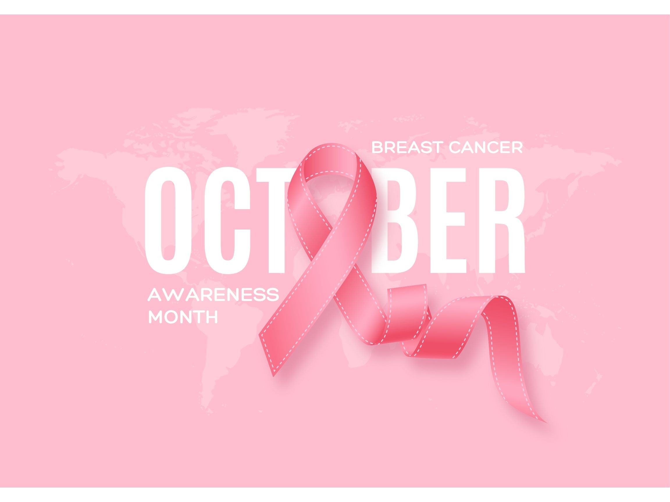 Pink Minimalist October Breast Cancer Awareness Month Poster