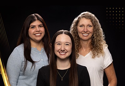 MEDEX Northwest Admissions and Student Services Team members from left to right: Roxana Palma-Orantes, Kalee Lynn Warnimont, Tove Blake