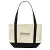 MCM Natural Black Trim Stacked UW Medicine Signature Canvas Boat Tote